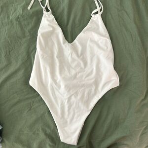 ASOS White One Piece Thong Back